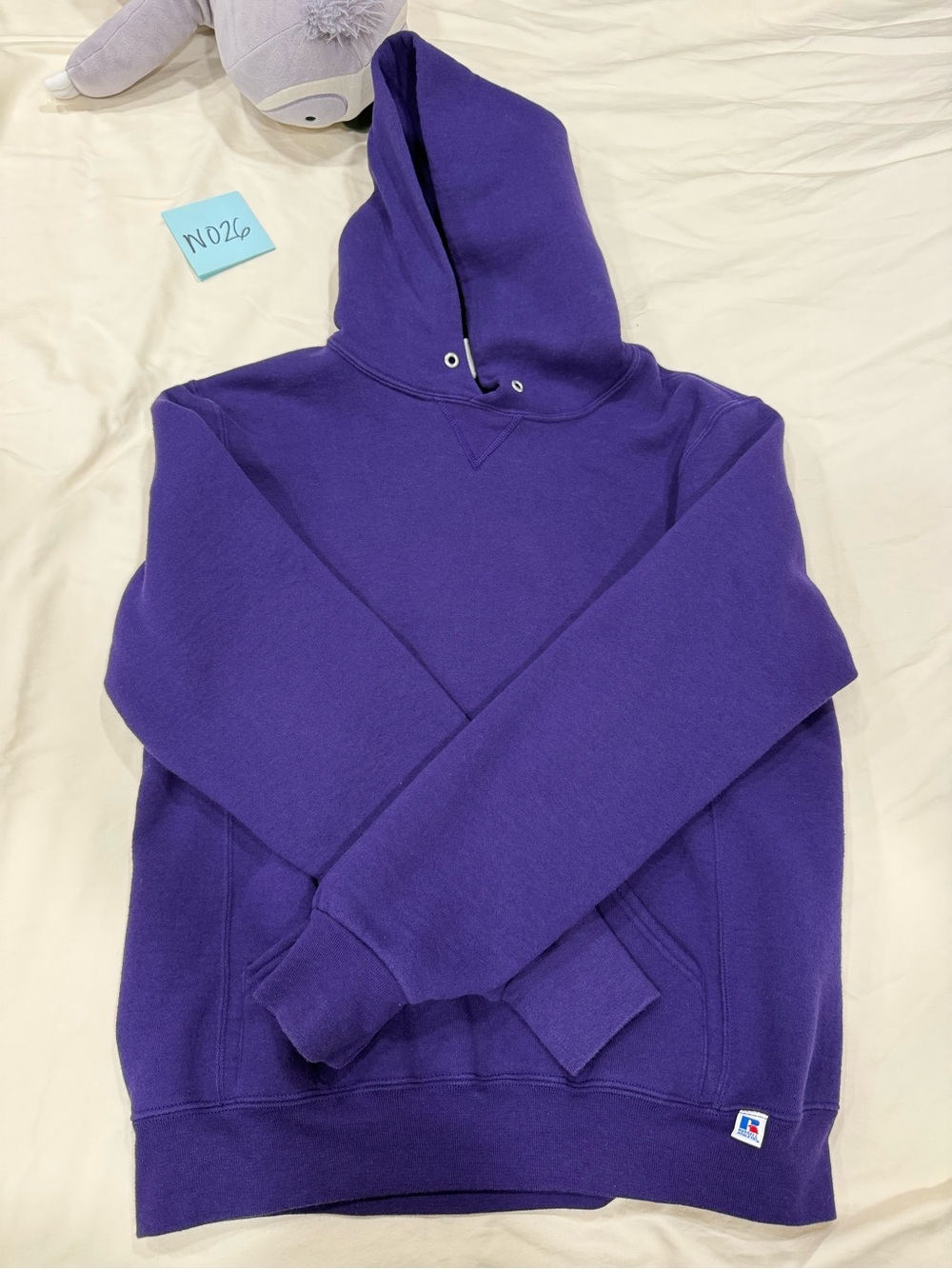 Russell Athletic Purple Crewneck Hooded Sweatshirt